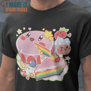 Kirby Cake Kirby Super Mario T-Shirt, Halloween Vintage Graphic Tee