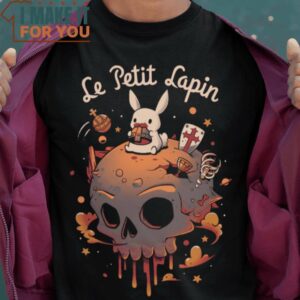 Le Petit Lapin Monty Python and the Holy Grail T-Shirt, Halloween Vintage Graphic Tee