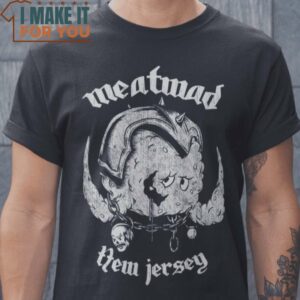 Meatwad New Jersey Motorhead Meatwad Aqua Teen Hunger Force T-Shirt, Halloween Vintage Graphic Tee