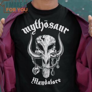 Mythosaur Motorhead Mandalorian Mythosar T-Shirt, Halloween Vintage Graphic Tee