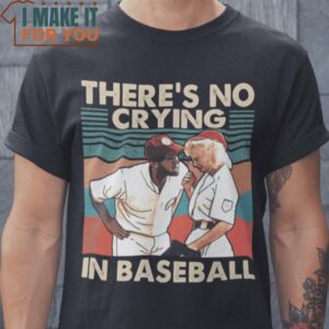 No Crying A League of Their Own T-Shirt, Halloween Vintage Graphic Tee