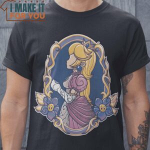 Peach Window Princess Peach Super Mario Bros T-Shirt, Halloween Vintage Graphic Tee
