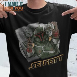 SELFETT Boba Fett Star Wars T-Shirt, Halloween Vintage Graphic Tee
