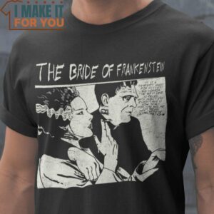The Bride Of Frankenstein Bride of Frankenstein T-Shirt, Halloween Vintage Graphic Tee