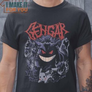 The Monster Heavy Metal Ganger Pokemon T-Shirt, Halloween Vintage Graphic Tee
