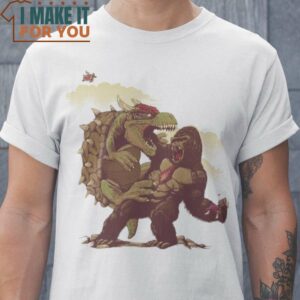 Kaiju Gaming Battle Super Mario T-Shirt, Halloween Vintage Graphic Tee