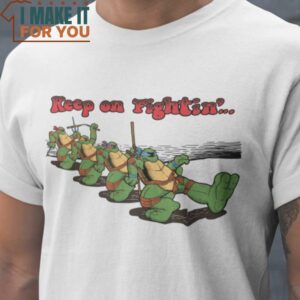 Keep on fightin´ Teenage Mutant Ninja Turtles T-Shirt, Halloween Vintage Graphic Tee