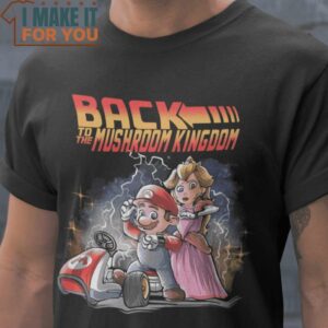 Back to the Mushroom Kingdom Mario Kart T-Shirt, Retro Halloween Graphic Tee for Sale