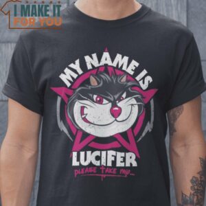 Black Sabbcat Lucifer Cinderella’s Cat T-Shirt, Retro Halloween Graphic Tee for Sale Black Sabbcat Lucifer Cinderella’s Cat T-Shirt, Retro Halloween Graphic Tee for Sale