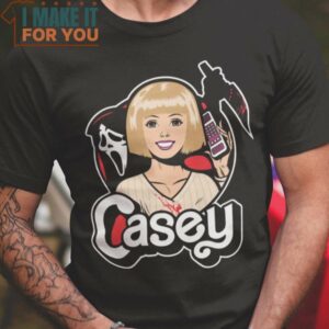 Casey Horror T-Shirt, Retro Halloween Graphic Tee for Sale