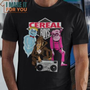 Cereal Boys Cereal Monster T-Shirt, Retro Halloween Graphic Tee for Sale