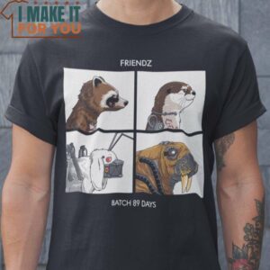 FRIENDZ Demon Days Guardians of the Galaxy Mashup T-Shirt, Retro Halloween Graphic Tee for Sale