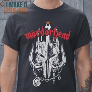 Mordorhead Rock Motorhead Sauron The Lord of the Rings Mashup T-Shirt, Retro Halloween Graphic Tee for Sale
