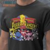 PurrRangers Power Rangers Cat T-Shirt, Retro Halloween Graphic Tee for Sale