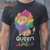 Queen Of The Jungle LGBT Lion T-Shirt, Retro Halloween Graphic Tee for Sale