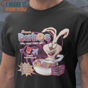 Silly Rabbit Donnie Darko Cereal Mashup T-Shirt, Retro Halloween Graphic Tee for Sale