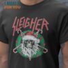 Sleigher Slayer Christmas T-Shirt, Retro Halloween Graphic Tee for Sale