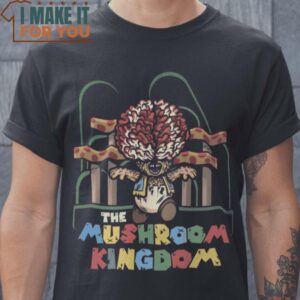 The Mushroom Kingdom Super Mario The Last Of Us Mashup T-Shirt, Retro Halloween Graphic Tee for Sale