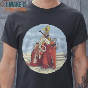 Tusken Bird Big Bird and Snuffleupagus Tusken Raider The Muppets T-Shirt, Retro Halloween Graphic Tee for Sale