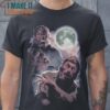 Wolf Man Moon Wolf Man Horror T-Shirt, Retro Halloween Graphic Tee for Sale