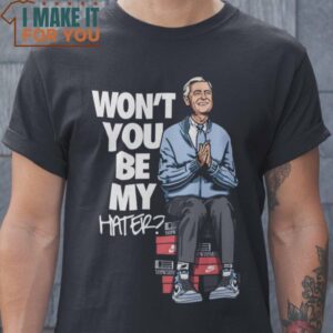 Won’t You Be My Hater Fred Rogers T-Shirt, Retro Halloween Graphic Tee for Sale