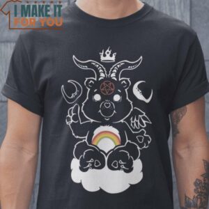 BAPHOBEAR Care Bear T-Shirt, Vintage Halloween Graphic Tee for sale