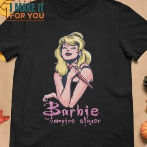 Barbie Slayer Barbie Buffy the Vampire Slayer T-Shirt, Vintage Halloween Graphic Tee for sale