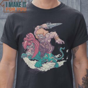 Battle Finks Rat Fink He-Man and the Masters of the Universe T-Shirt, Vintage Halloween Graphic Tee for sale