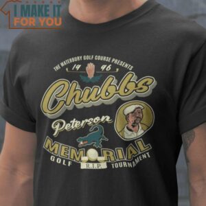 Chubbs Peterson Memorial Golf Tournament Happy Gilmore T-Shirt, Vintage Halloween Graphic Tee for sale