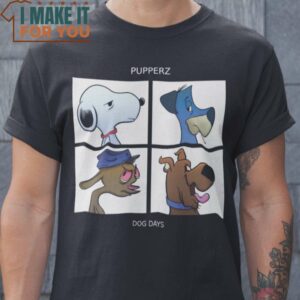 Dog Days 80s Famous Dog Characters T-Shirt, Vintage Halloween Graphic Tee for sale Dog Days 80s Famous Dog Characters T-Shirt, Vintage Halloween Graphic Tee for sale