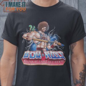Happy Accidents He-Man Bob Ross T-Shirt, Vintage Halloween Graphic Tee for sale
