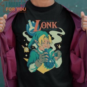 Lonk Bong Of Time The Legend of Zelda T-Shirt, Vintage Halloween Graphic Tee for sale