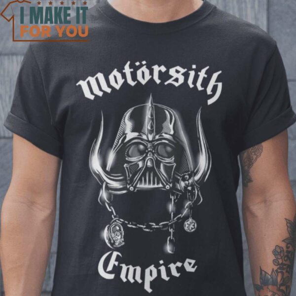 Motorsith Empire Darth Vader Motorhead T-Shirt, Vintage Halloween Graphic Tee for sale