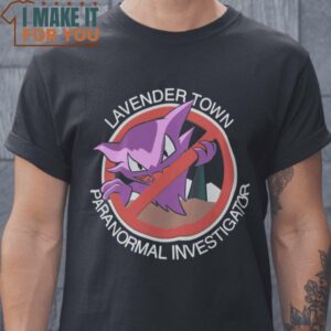 Paranormal Investigator Haunter Pokemon T-Shirt, Vintage Halloween Graphic Tee for sale