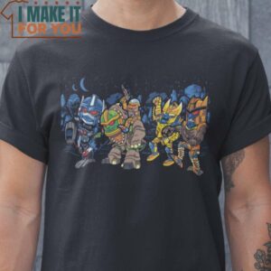 Where The Robots Are Transformers T-Shirt, Vintage Halloween Graphic Tee for sale