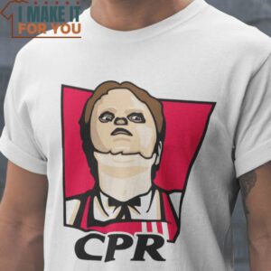 CPR KFC Logo The Office T-Shirt, Vintage Halloween Graphic Tee for sale