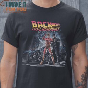 Back to Flashpoint Back to the Future The Flash T-Shirt, Vintage Halloween Graphic Tee Mens