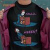 Hallo…ween The Simpsons T-Shirt, Vintage Halloween Graphic Tee Mens