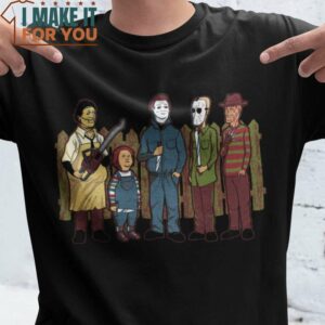King of The Horror T-Shirt, Vintage Halloween Graphic Tee Mens