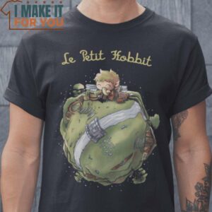 Le Petit Hobbit Le Petit Prince Frodo Baggins T-Shirt, Vintage Halloween Graphic Tee Mens