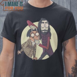 Look Guillermo What We Do in the Shadows Rick and Morty T-Shirt, Vintage Halloween Graphic Tee Mens