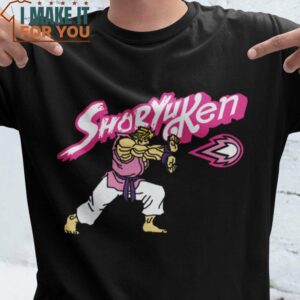 ShoryuKen Street Fighter T-Shirt, Vintage Halloween Graphic Tee Mens