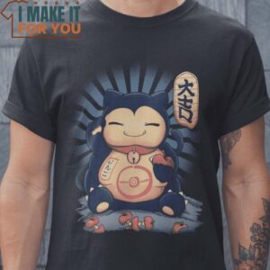 Snorcat Snorlax Pokemon Cat T-Shirt, Vintage Halloween Graphic Tee Mens