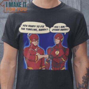Team Barry Barry Allen DC Comic T-Shirt, Vintage Halloween Graphic Tee Mens