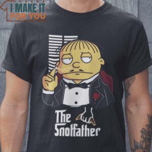 The Snotfather The Godfather Ralph Wiggum T-Shirt, Vintage Halloween Graphic Tee Mens