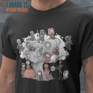 Tree Wars The Mandalorian Star Wars T-Shirt, Vintage Halloween Graphic Tee Mens