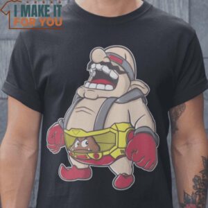 WAKRANG Super Mario T-Shirt, Vintage Halloween Graphic Tee Mens