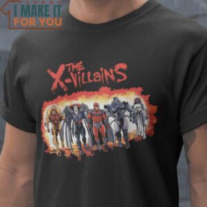X-Villains The Warriors Marvel Characters T-Shirt, Vintage Halloween Graphic Tee Mens
