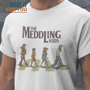 Meddling Kids Abbey Road Scooby-Doo T-Shirt, Vintage Halloween Graphic Tee for sale
