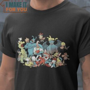 80s Friends Cartoon Characters T-Shirt, Vintage Halloween Graphic Shirt 80s Friends Cartoon Characters T-Shirt, Vintage Halloween Graphic Shirt